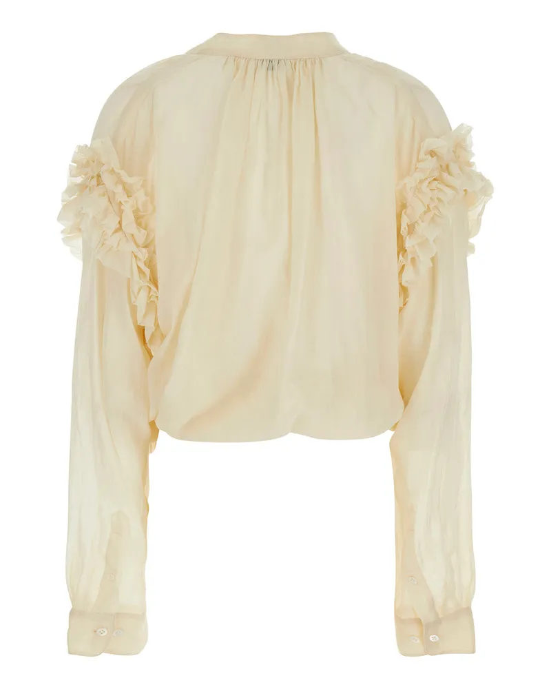 Dries van Noten Cenver Blouse — Beige Beige