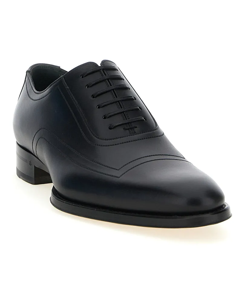 Gucci Leather Lace-Up Oxford — Black Black
