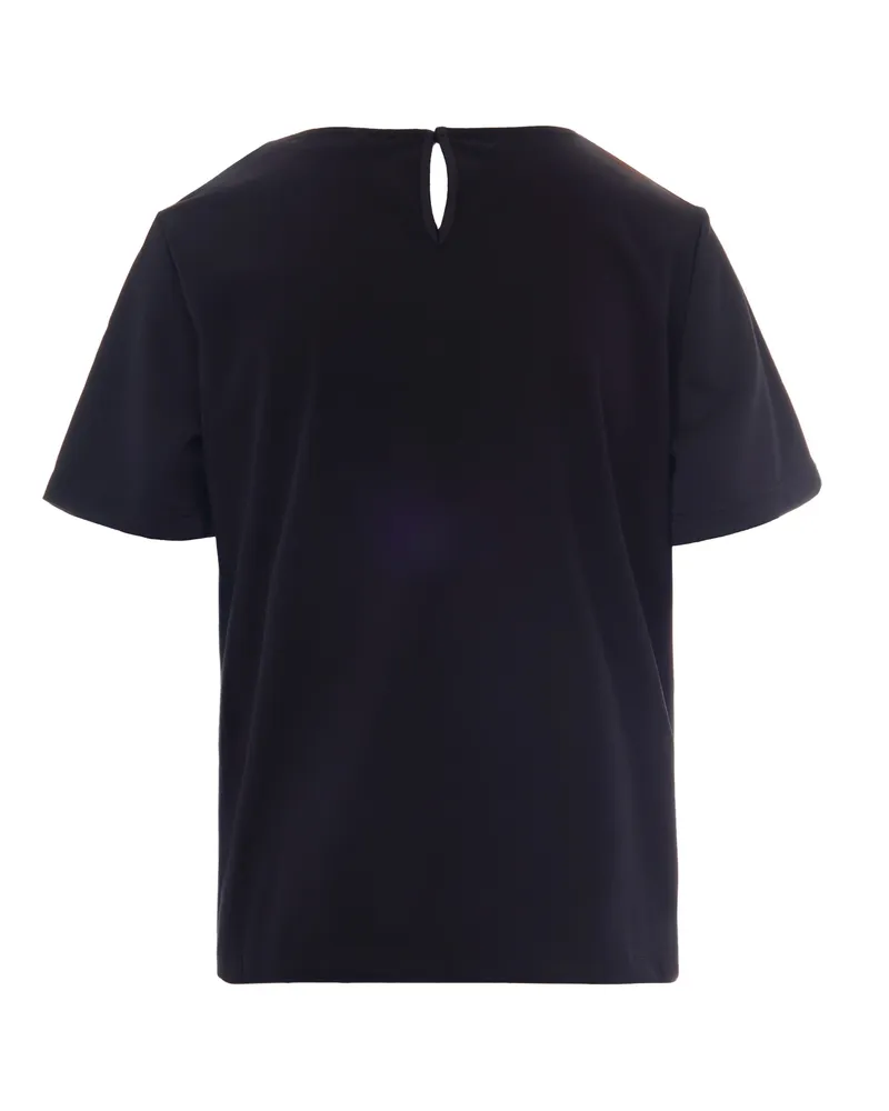 Max Mara Women's Crew-Neck T-Shirt Gilbert Black Polyester T-Shirts & Jerseys Black