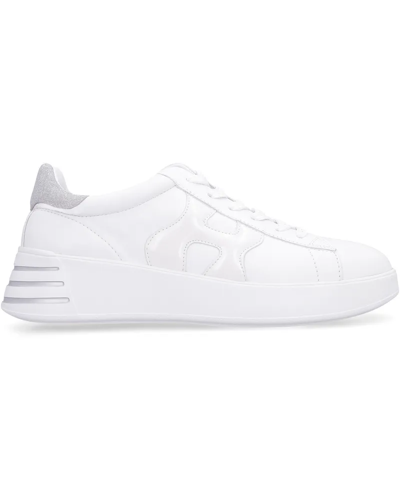 Hogan Women's Rebel Leather Low-Top Sneakers White Trainers White
