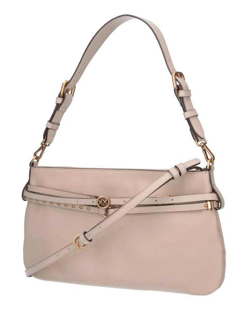 Pinko Women's Bags Beige Leather Beige