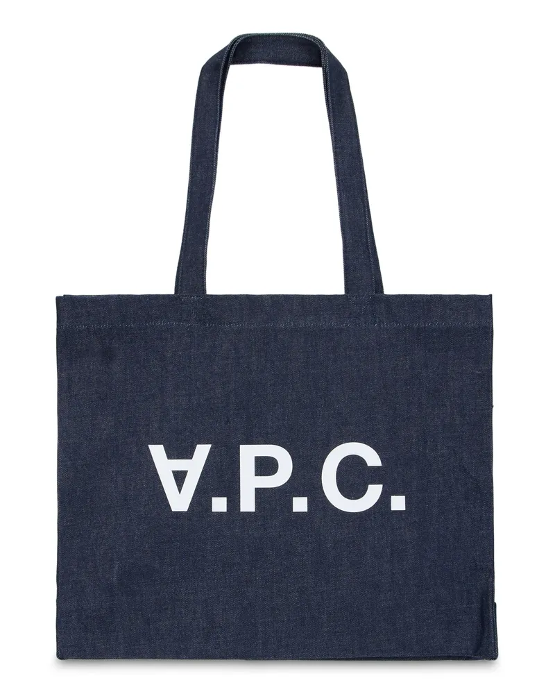 A.P.C. Women's Tote Bag Indigo Cotton Navy