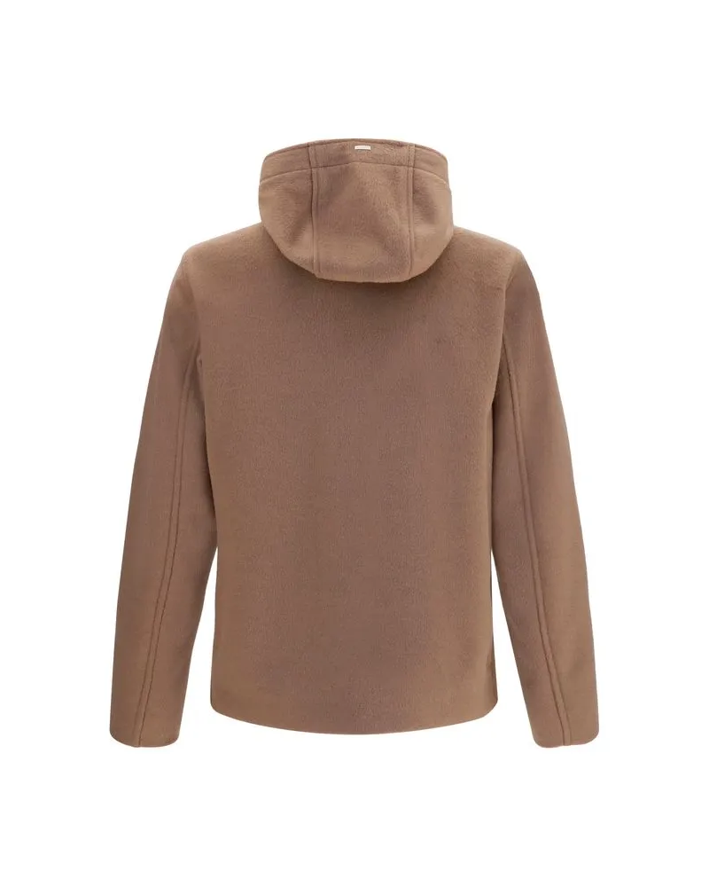 Herno Men's Brown Polyester Full-Length Jacket Clothing Brown