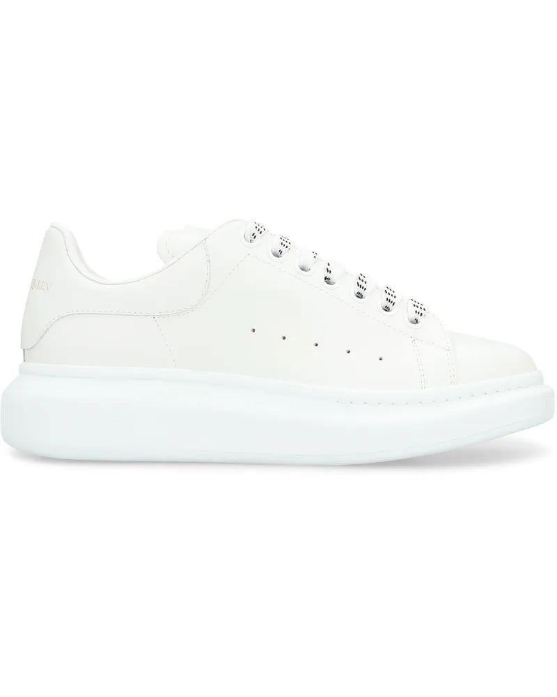 McQ Men's Leather Chunky Sneakers White Calf Trainers White