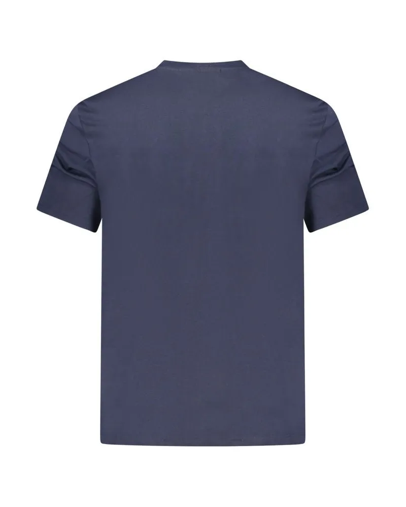 Calvin Klein Logo-Embroidered Cotton T-Shirt — Navy Navy