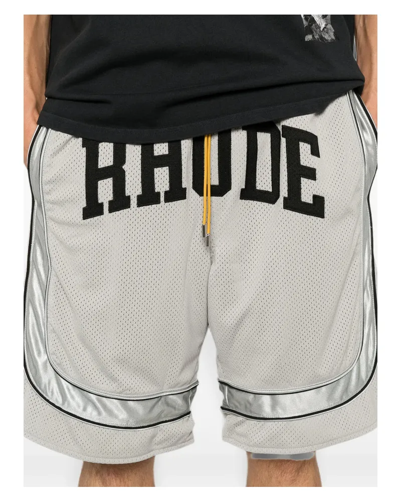 RHUDE Mesh Shorts — Gray Gray