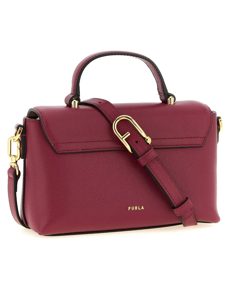 Furla Moonlight Mignon Top Handle Bag — Burgundy Burgundy