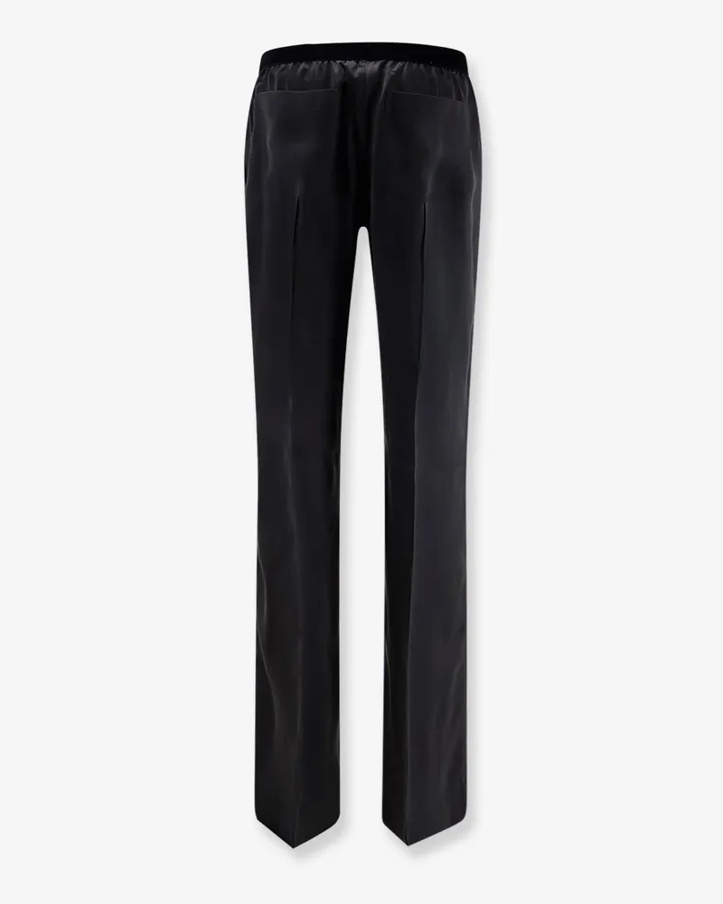 Tom Ford Women's Satin Trousers Black Silk Black