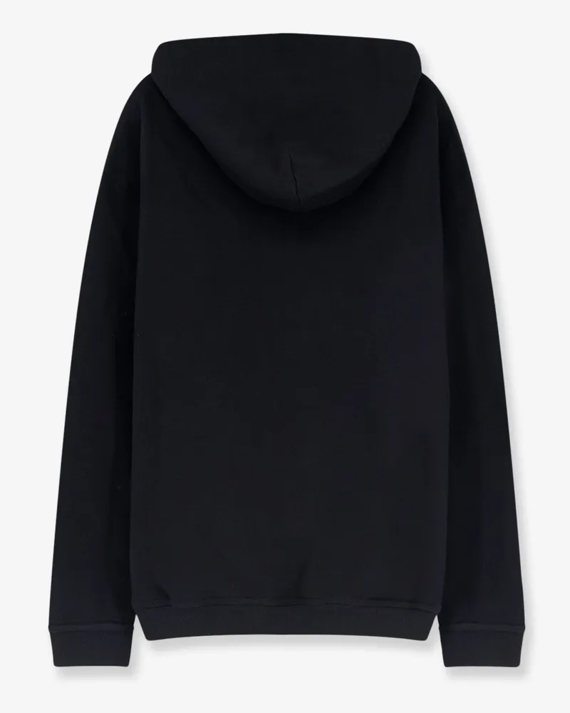 Maison Margiela Men's Hooded Sweatshirt Black Cotton Sweatshirts Sweater Black