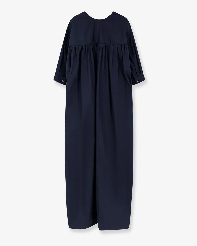 ASPESI Women Cotton Long Dress Blue Blue