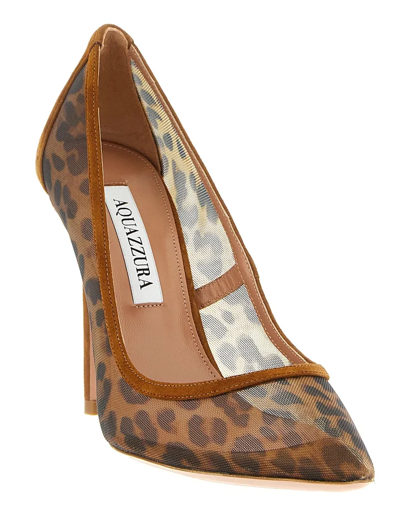 Aquazzura Women's Brown Textile High Heel Pumps Brown