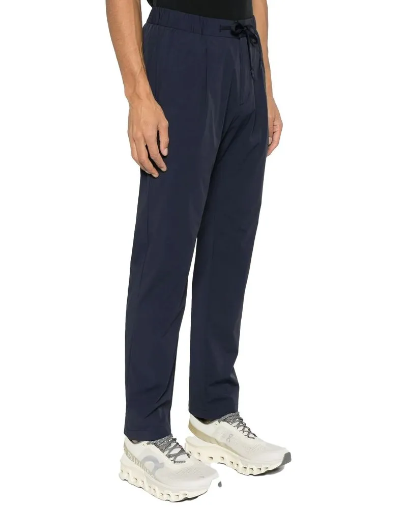 Herno Men's Blue Elastane Casual Pants Navy