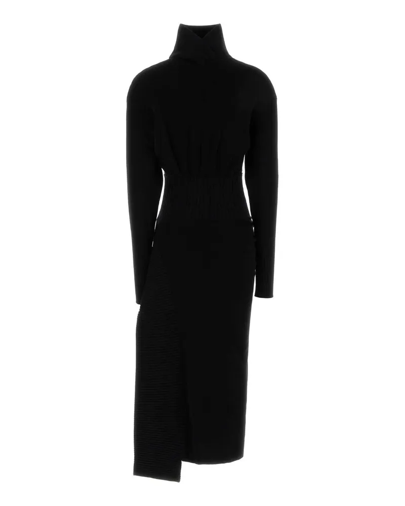 Lanvin Women Abito Midi Drappeggiato Black Abiti Dress Black