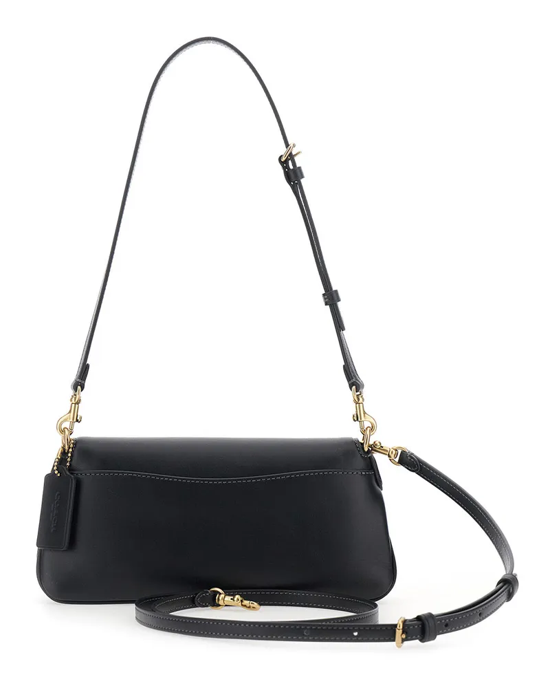 Coach Women's Shoulder Bag Jet Black Leather Cow Black