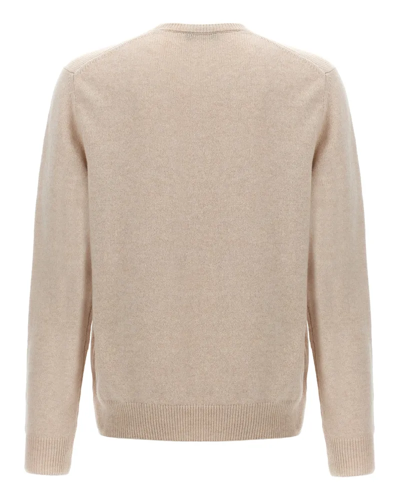 Zanone Wool Crewneck Sweater — Beige Beige
