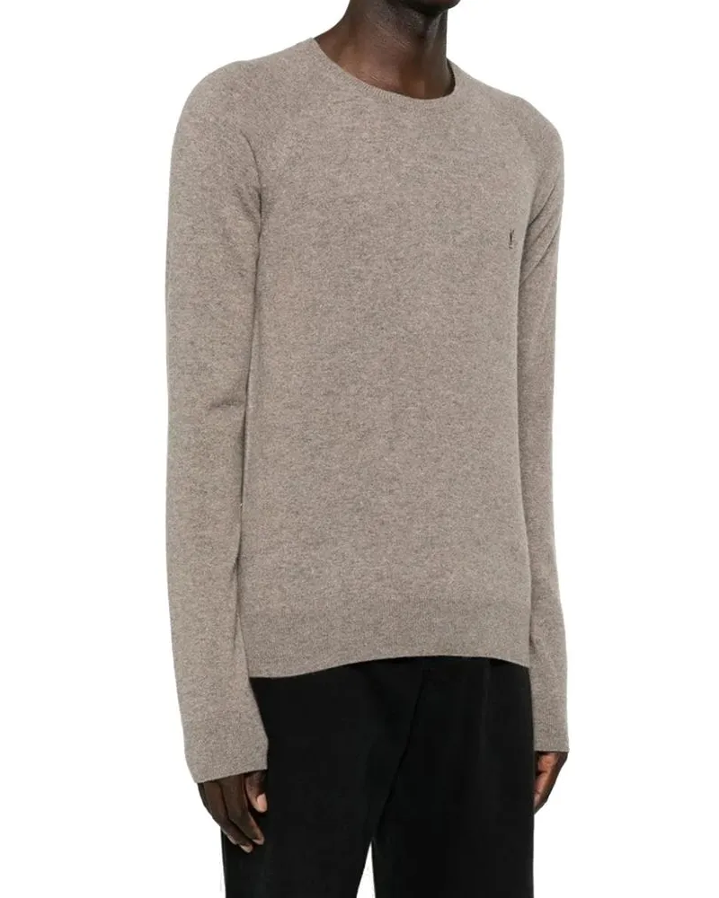 Saint Laurent Men's Brown Cashmere Sweater Clothing Taupe