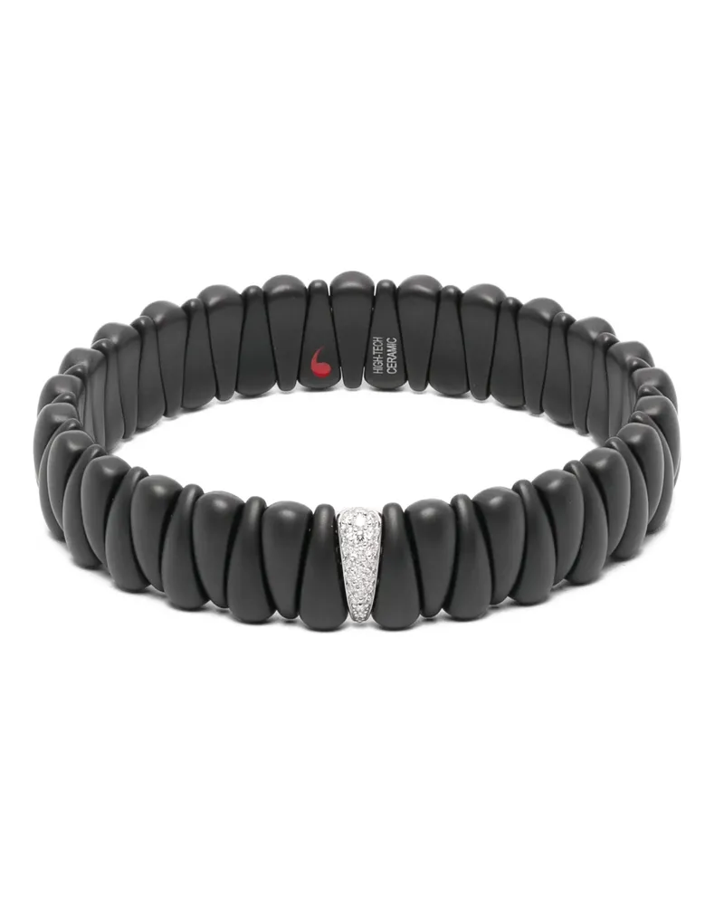 Roberto Demeglio Women's 18kt White Gold Diamonds Bracelet Ss26 W Black