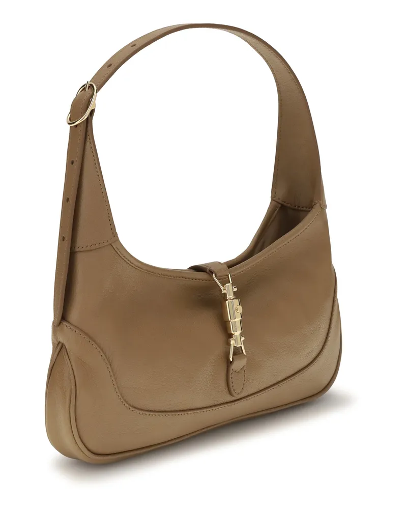 Gucci Women's Medium Jackie Slim Shoulder Bag Koi Beige-Koi Beige Goatskin-Hircus Goatskin Handbags Beige/koi Goatskin/hircus Hand Beige