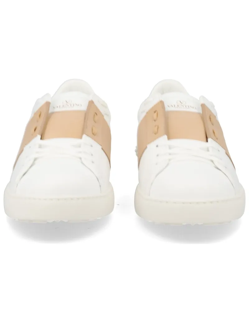 Valentino Garavani Leather Sneaker — Beige Beige