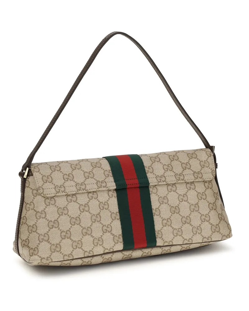 Gucci Women's Shoulder Bag Madison Coated Gg Brown Fabric Handbags Hand Brown