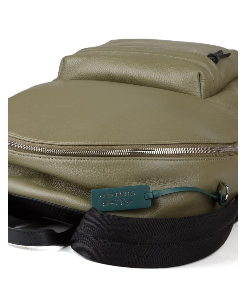 Coccinelle Women's Backpack Laurel Green Cowhide Bags - Backpacks Green