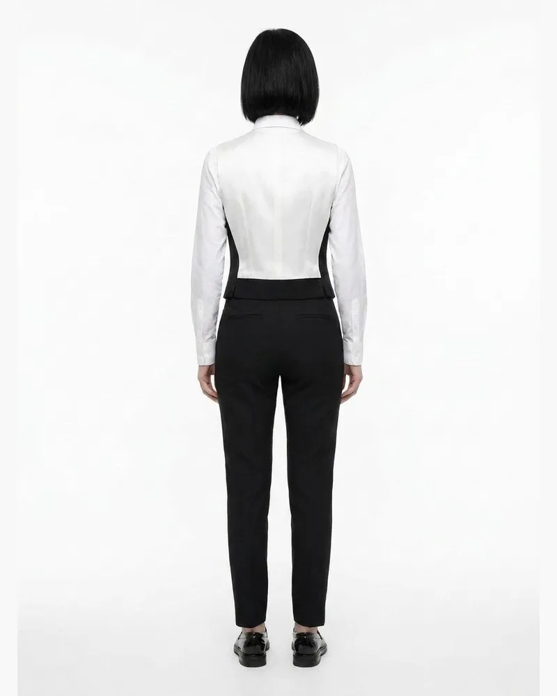 Dolce & Gabbana Women's Blue Elastane Waistcoat Clothing Black
