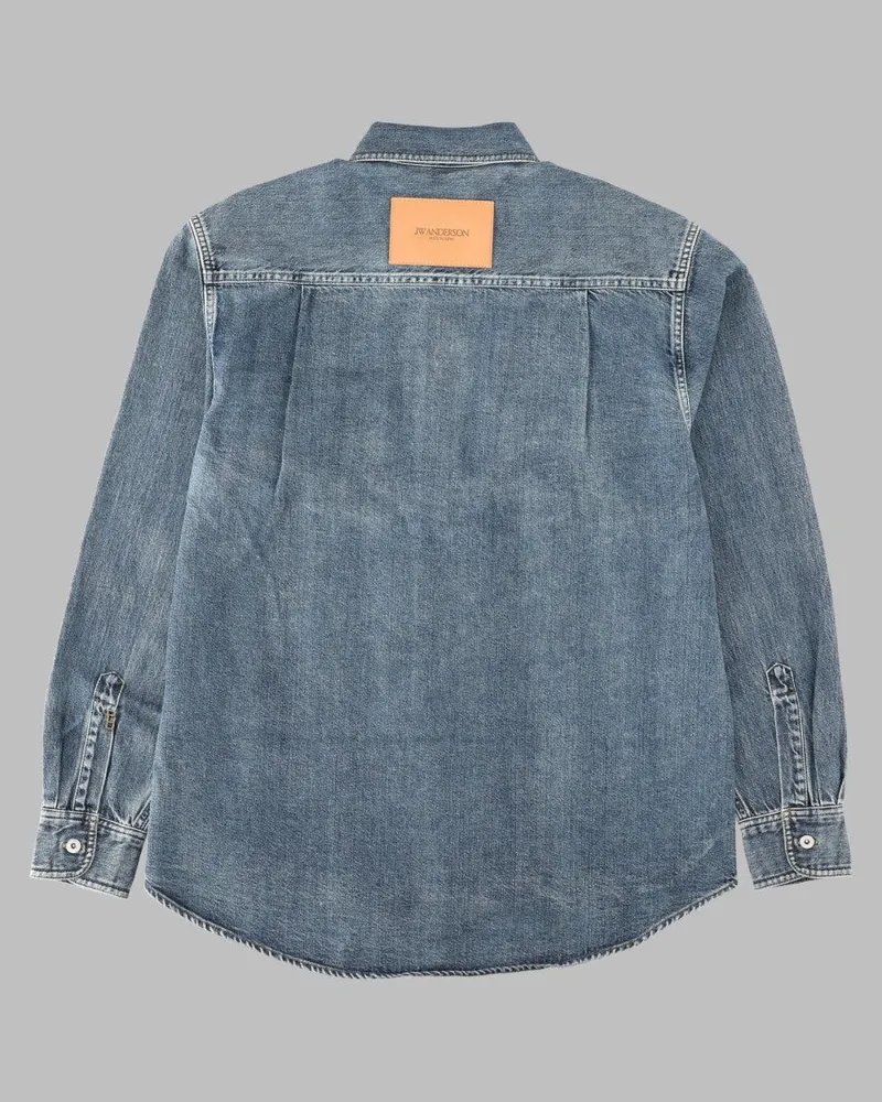 J.W.Anderson Cotton Denim Shirt — Blue Blue