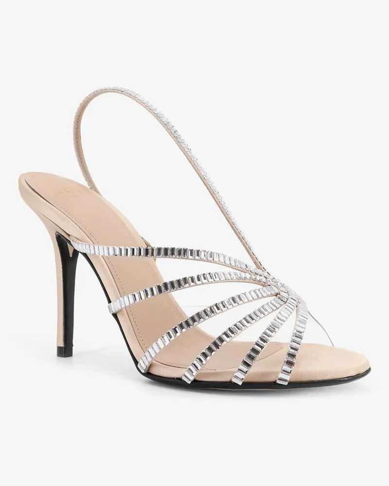 Alevì Women's Sandals Star Xtal 95 Satin Beige Satin-Leather Satin/leather Beige