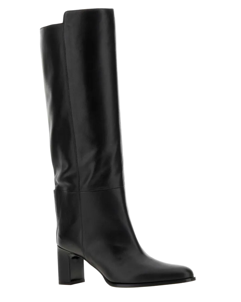 Jimmy Choo Women's Black Leather Caly Boots Stivali Black