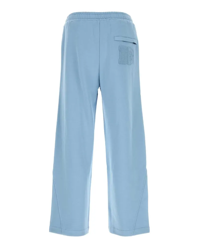 Dolce & Gabbana Men's Light Blue Cotton Joggers Azzurro Exterior: Pantaloni Trousers Blue