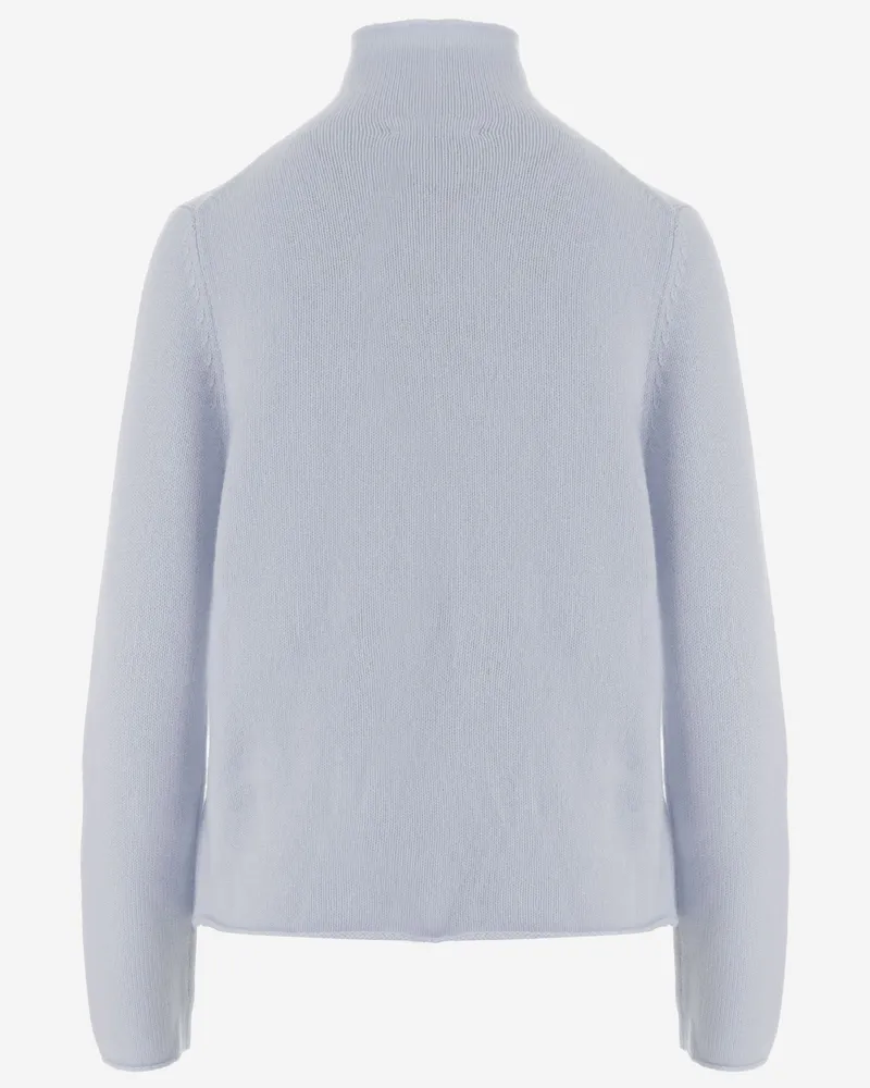 ALLUDE Women's Cashmere Sweater Light Blue Blue
