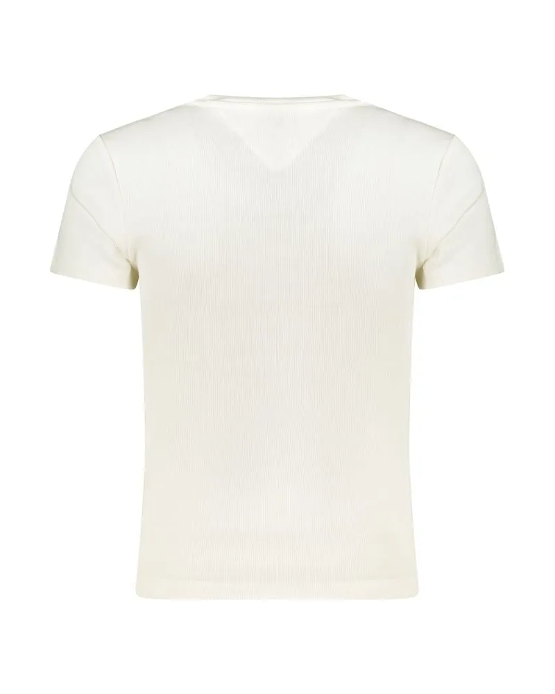 Tommy Hilfiger Logo-Embroidered Cotton T-Shirt — White White