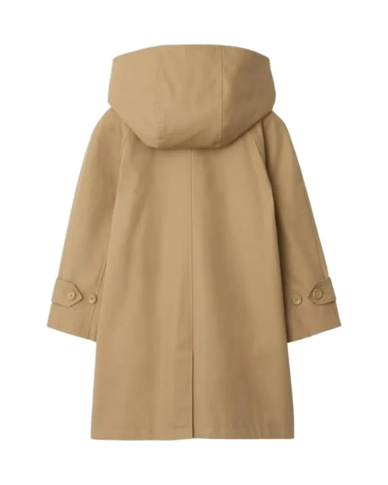 Burberry Cotton Trench Coat — Beige Beige
