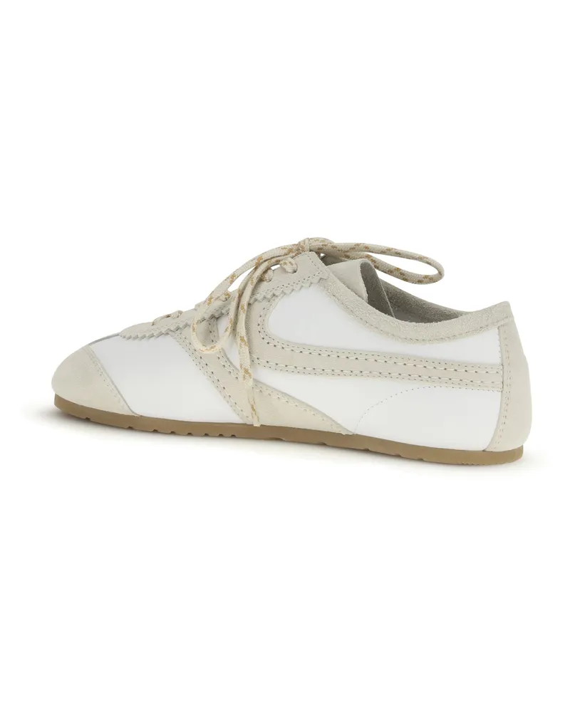 Dries van Noten Women's Sneakers White Leather Trainers White