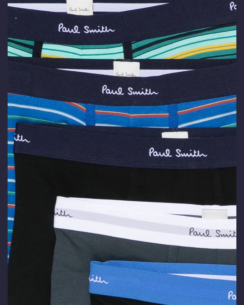 Paul Smith Organic Cotton Blend Boxer Briefs — Multicolor Multicolor