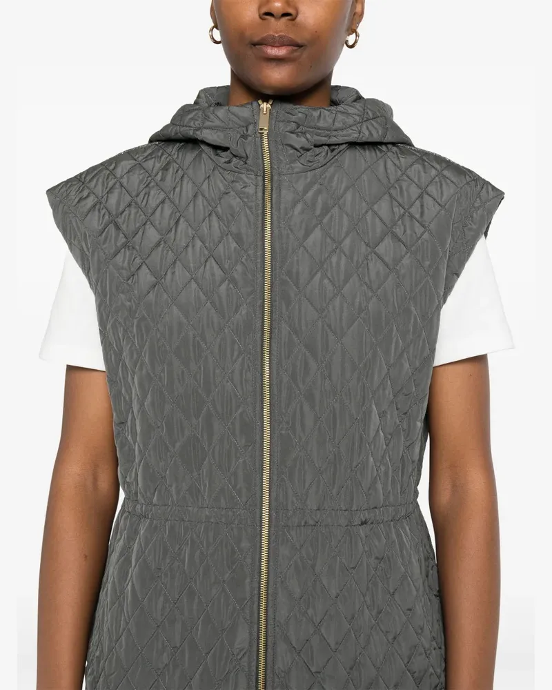 Fabiana Filippi Women's Quilted Gilet Ss25 W Grey