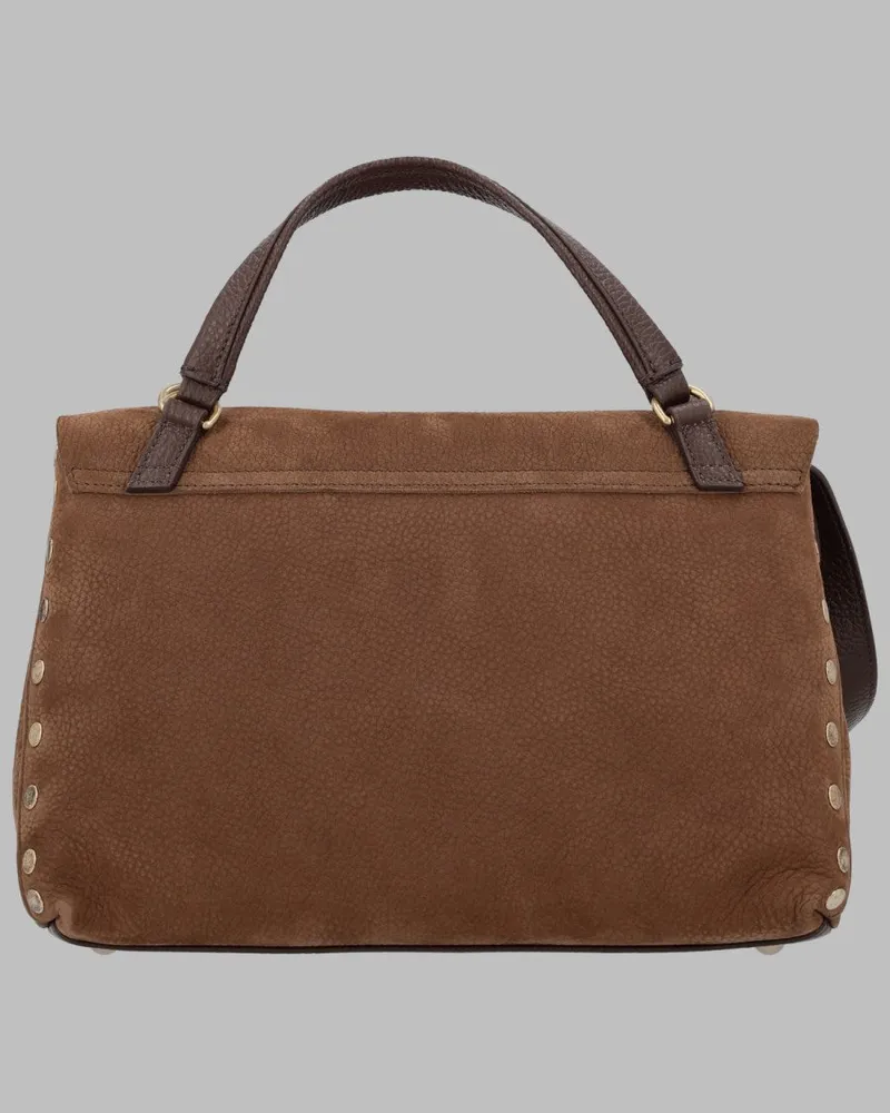 Zanellato Postina Re Leather Top Handle Bag — Brown Brown