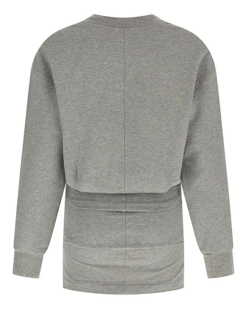 ATTICO Draped Mini Dress — Gray Grey