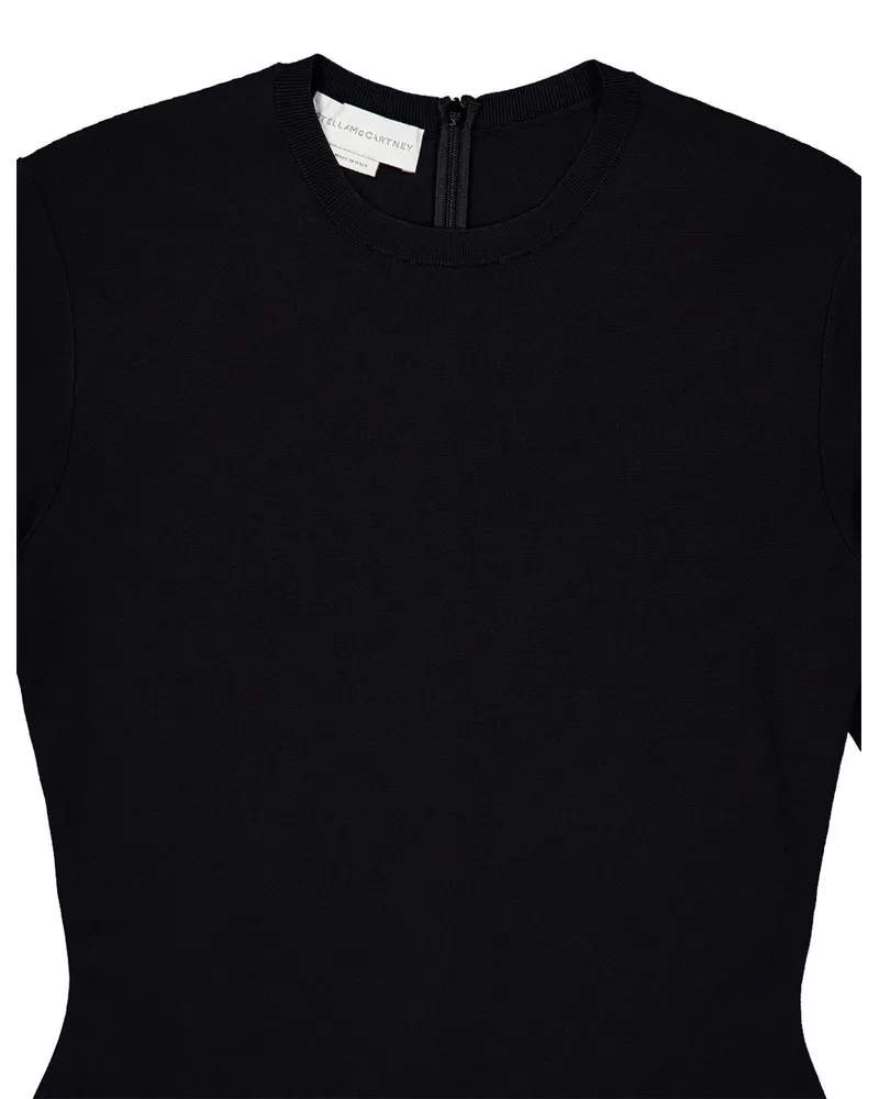 Stella McCartney Bell Sleeve Midi Dress — Black Black