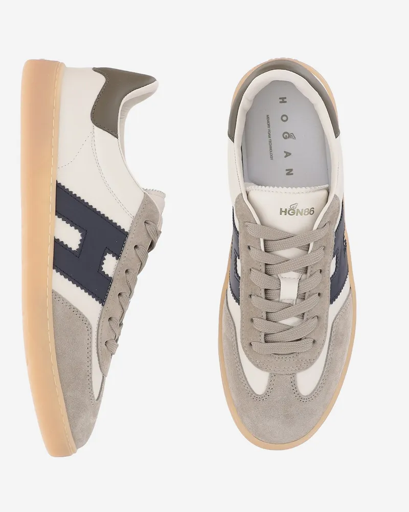 Hogan Men's Leather Sneakers Cool Multicolour And Suede Trainers 