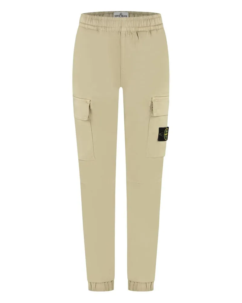 Stone Island Boys' Junior Trousers Beige Cotton; Elastane Beige