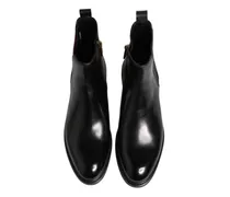 Leather with Side Zip Chelsea Boot — Black