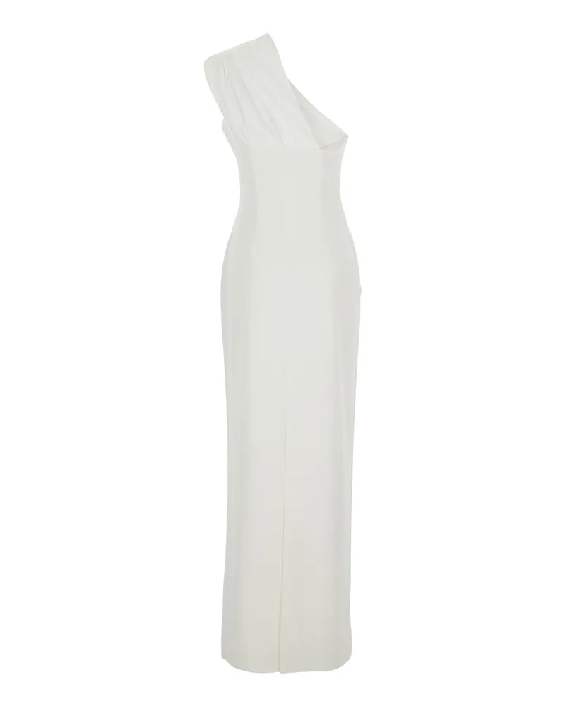 Solace London Women's Long Dress Gracie One-Shoulder White Polyester White