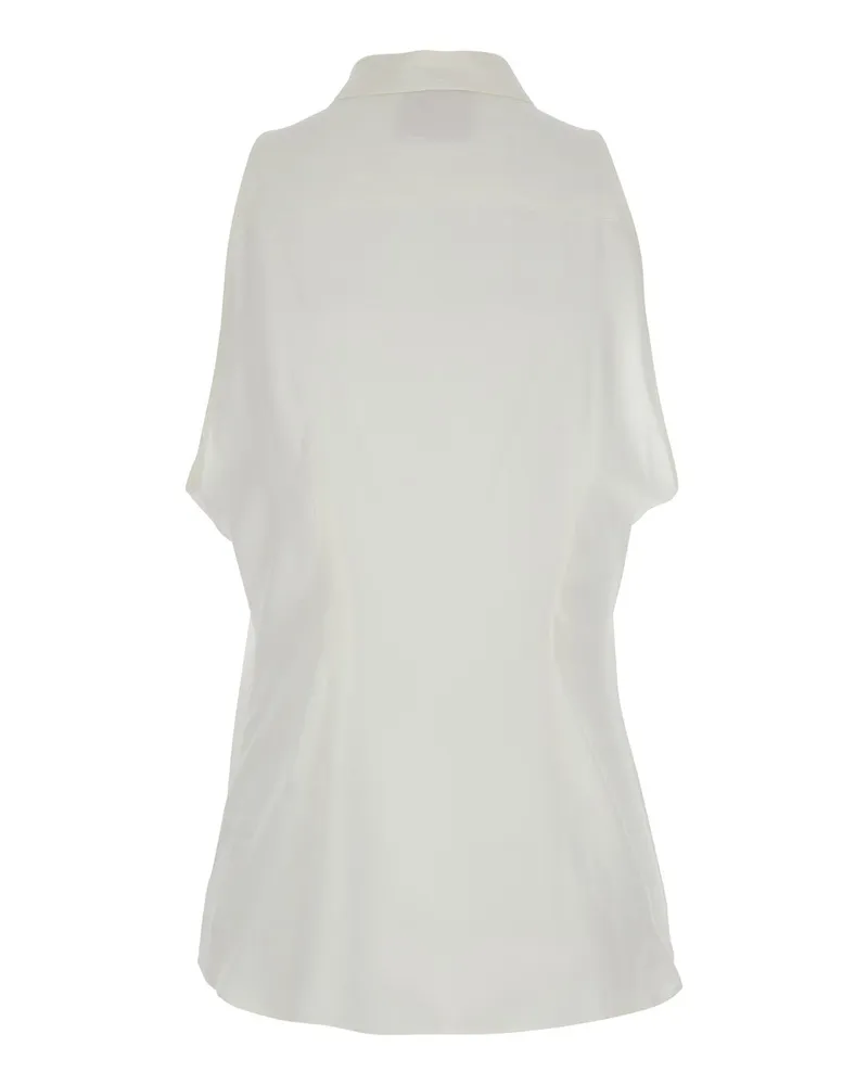 ..,merci Women's Shirt Coconut White Cotton Blouses White
