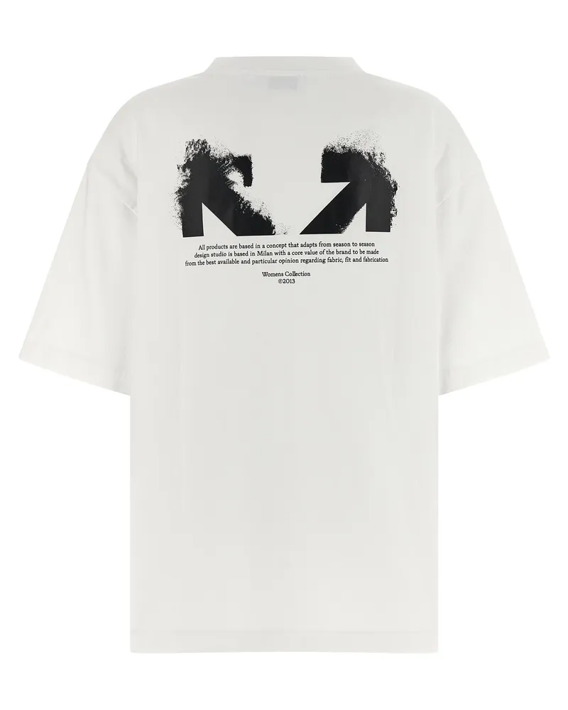 OFF-WHITE Women's White Cotton T-Shirt White