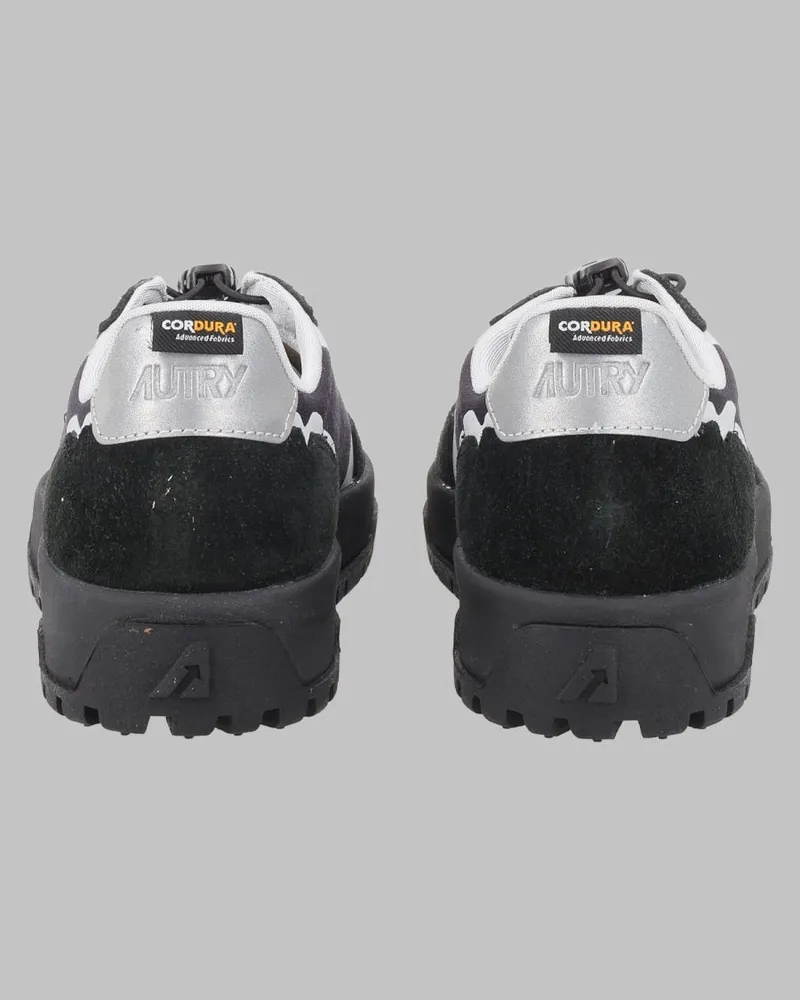 AUTRY Cordura Nylon & Suede Sneakers — Black Black