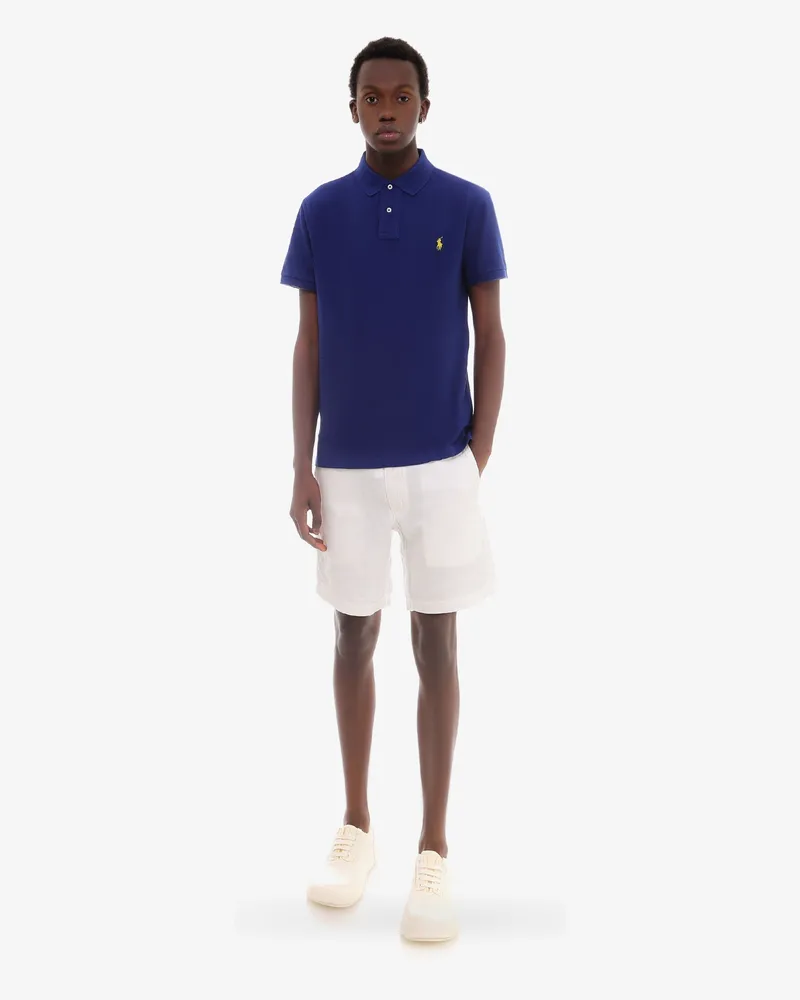 Ralph Lauren Men's Cotton Polo Shirt Blue T-shirts And Polos Blue