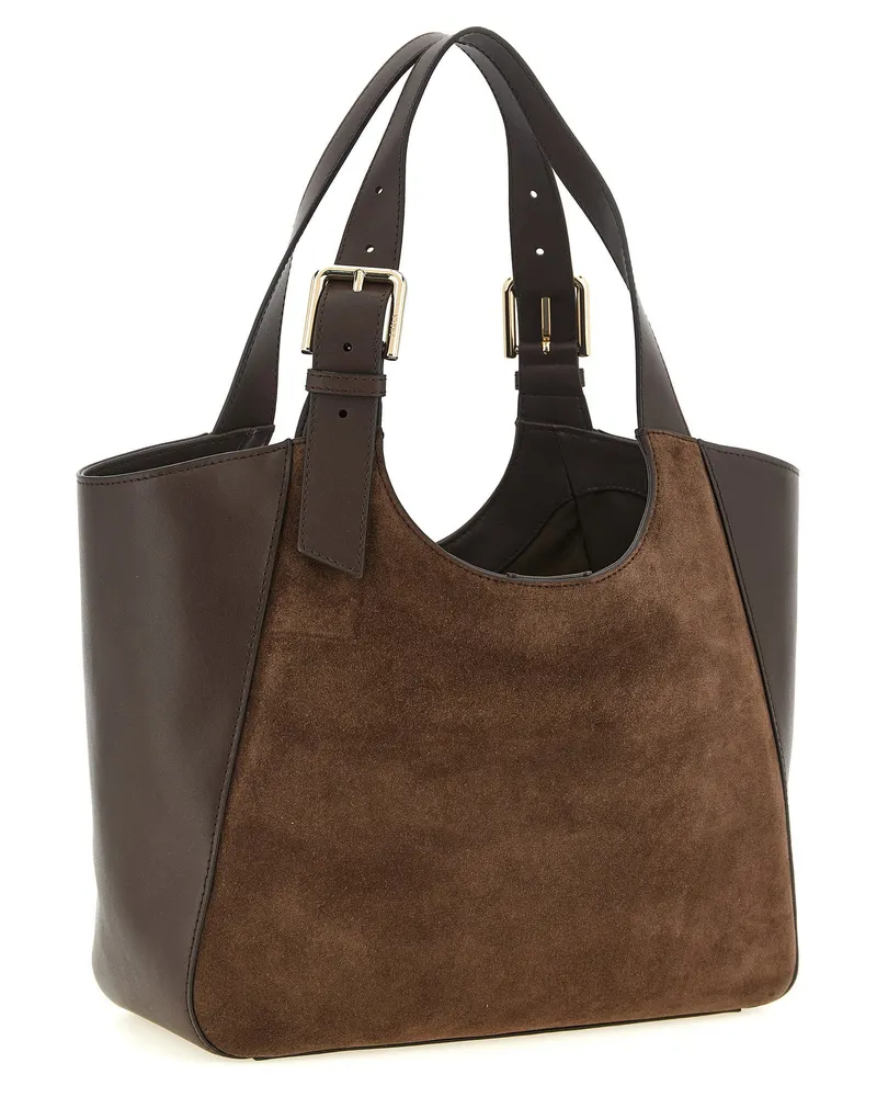 Furla Dora M Shoulder Bag — Brown Brown
