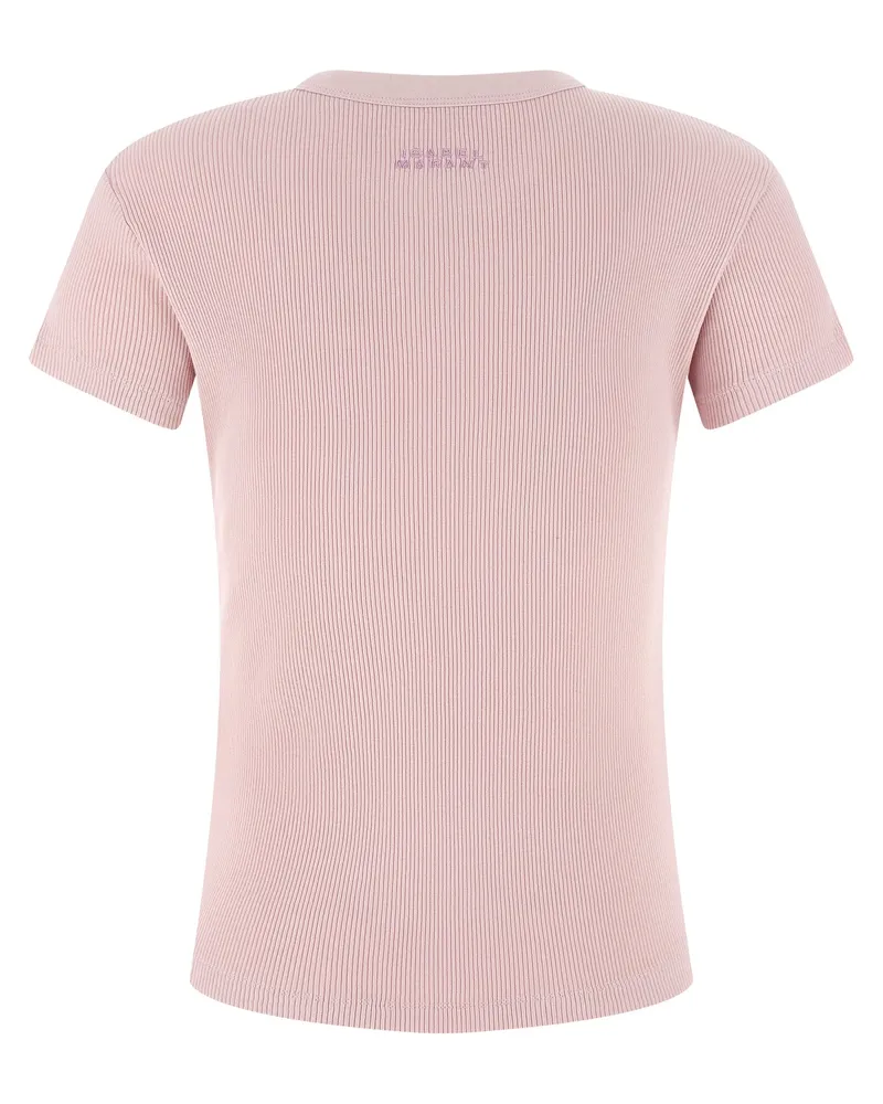 Isabel Marant Women's Multicolor Cotton T-Shirt Pink