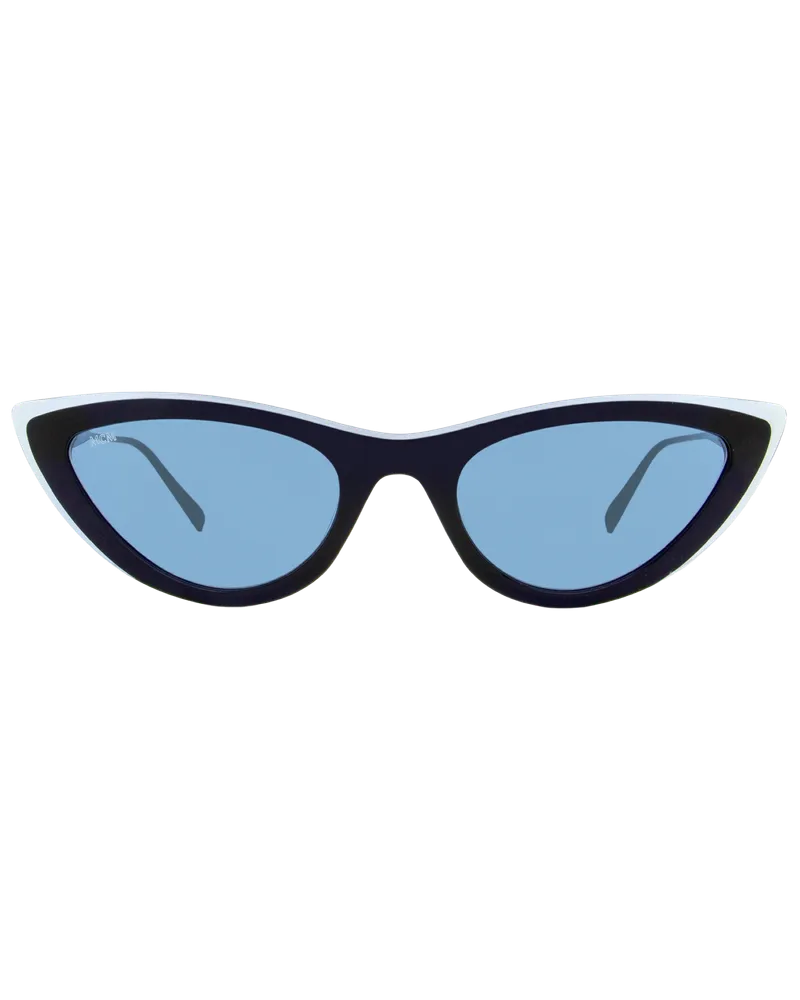 MCM Women's Cateye Sunglasses 699s 418 Azure-Blue-Gold 55mm 699 Plastic (acetate)-Metal Azure/blue/gold (acetate)/metal Blue